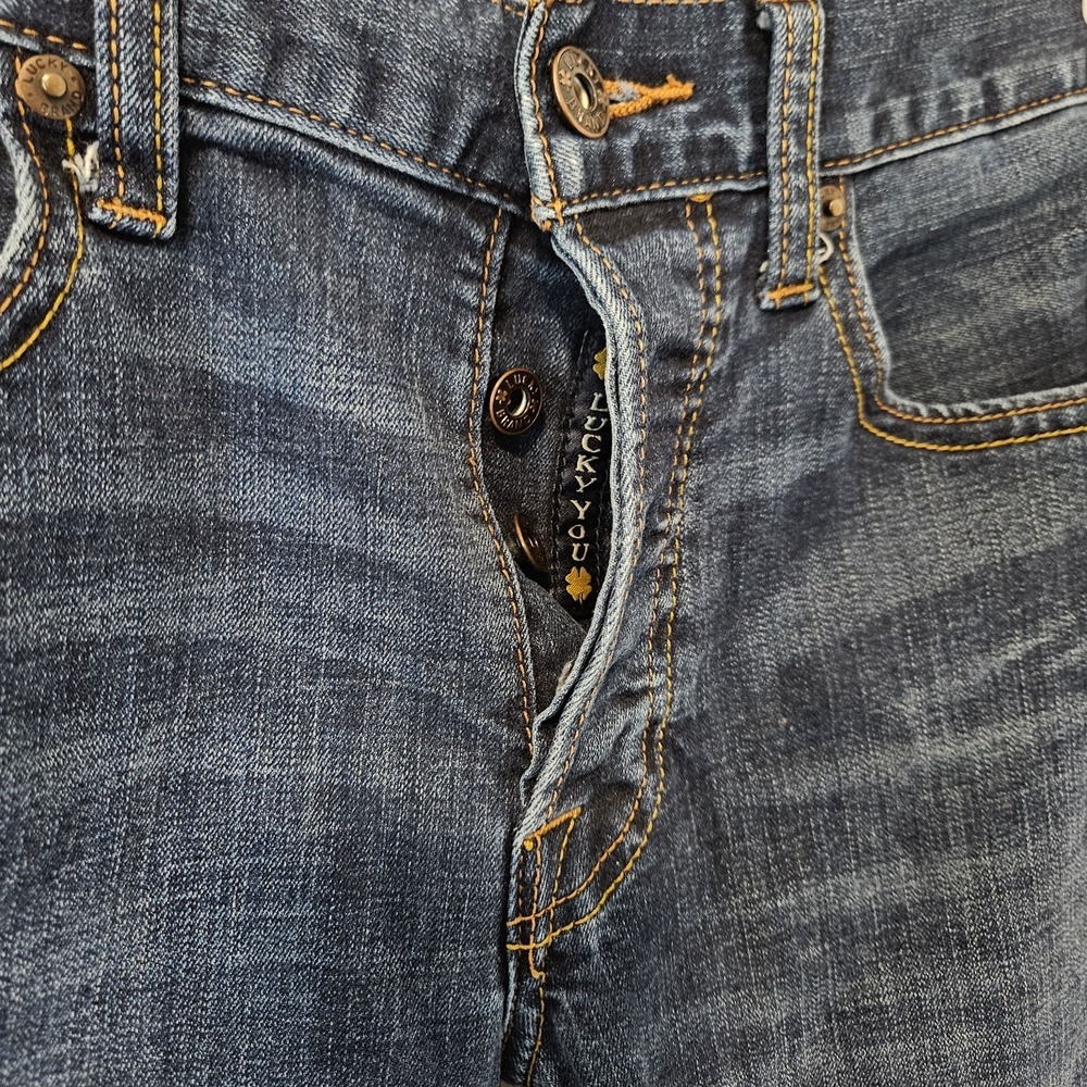 Lucky Brand 121 Heritage Slim Button Fly Scratch Jeans Womens 29x30 - Picture 4 of 11